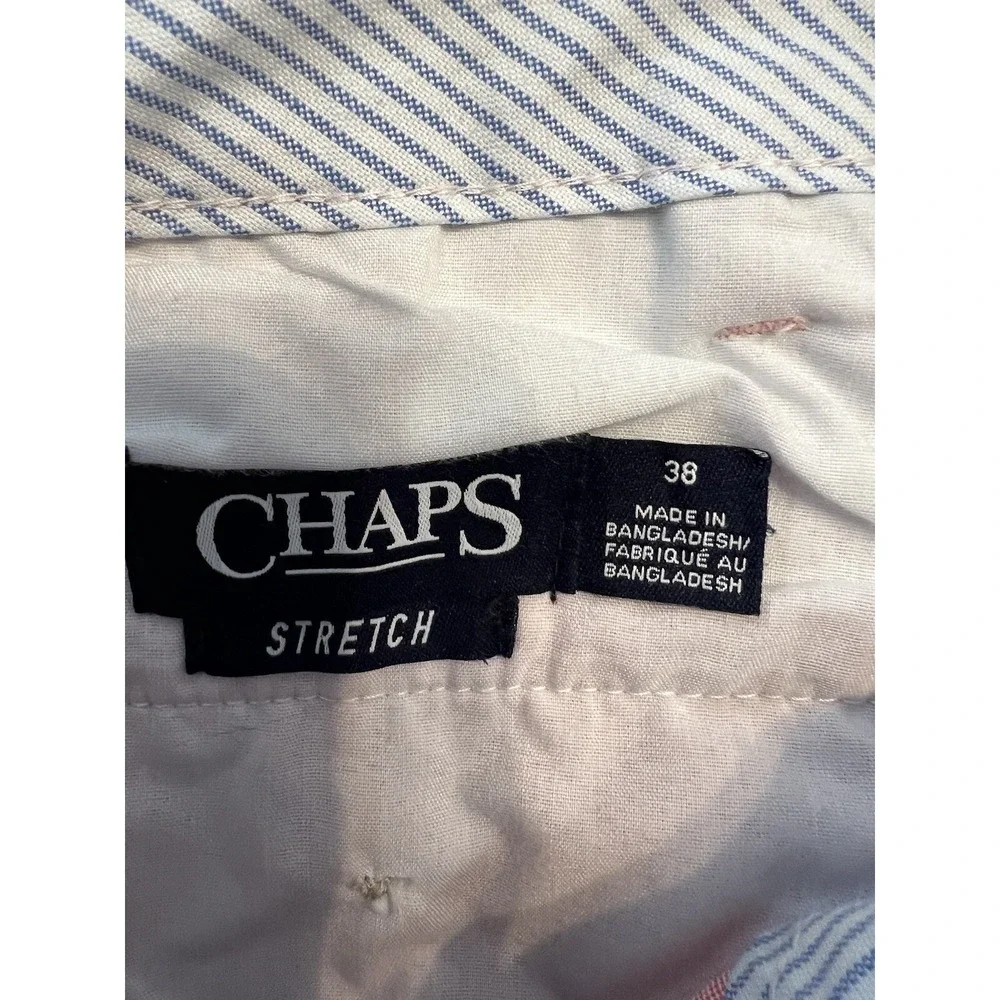Chaps Shorts Men's 38 Pinkish  Flat Front‎ Stretch Inseam 10 Inches